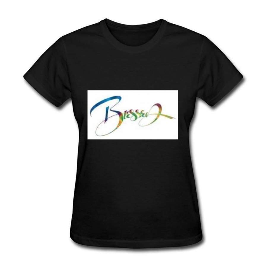 Women Unique Customized Blessed T-shirt