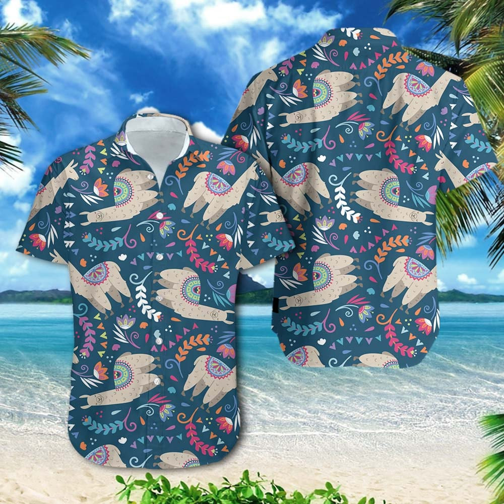 Llama Hawaii Shirt Unisex Adult Ha79488