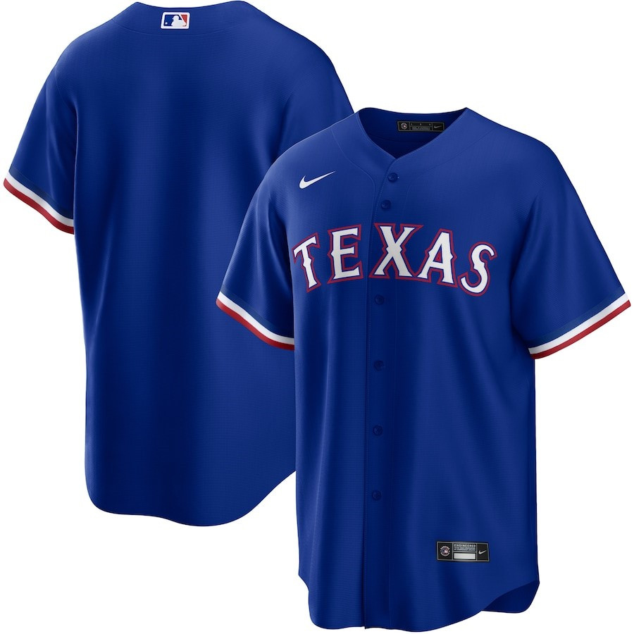 Texas Rangers Alternate Team Logo Men Jersey – Royal