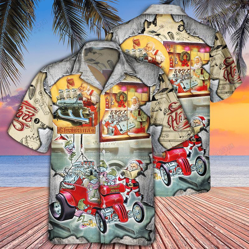 Chritstmas With Hot Rod Hawaii Shirt Ha75213