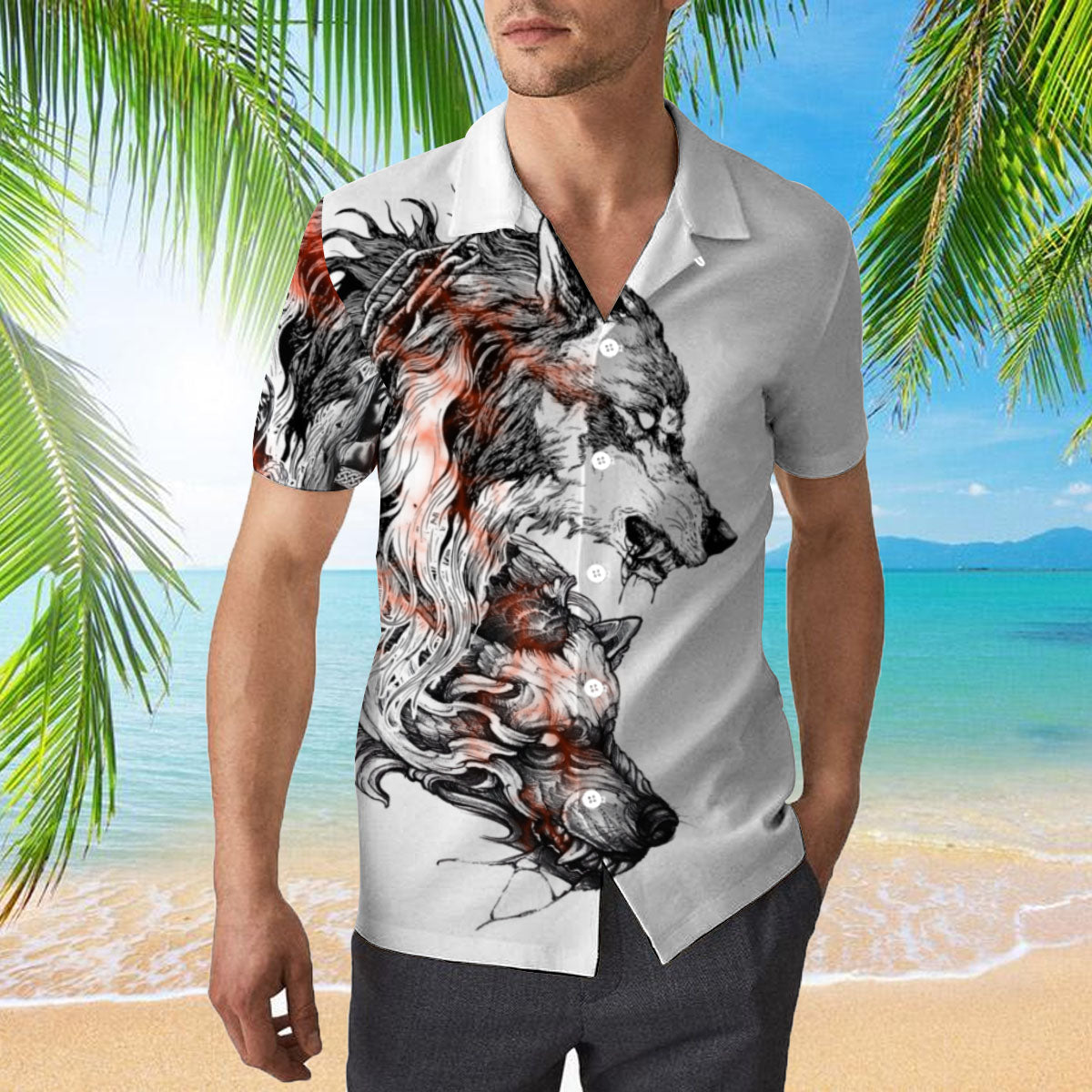 Aloha Wolf Hawaiian Shirt – For Men And Women