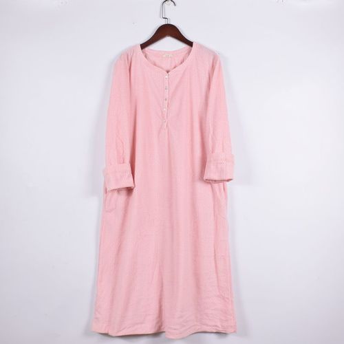 Winter Ladies Super Soft Fleece Nightdress Casual Bathrobe Sleepwear Sleep Dress Nightwear Overtake alx