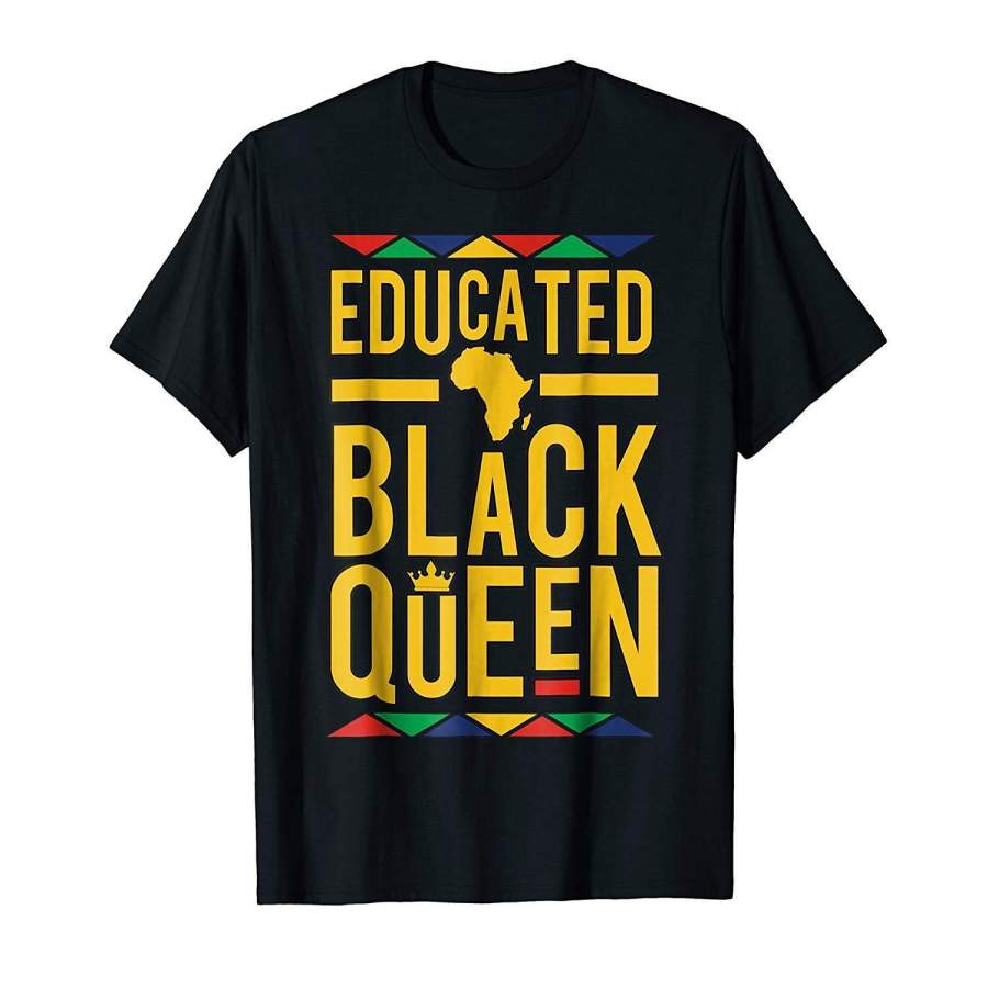 African American Educated Pride – Dashiki Melanin T Shirt