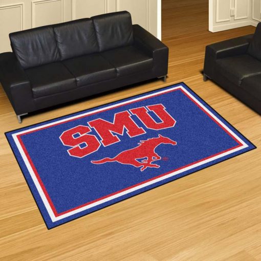 Smu Logo Custom Area Rug Carpet Full Sizes Home Living Rugs Carpet Decor TeesCowBoy Store