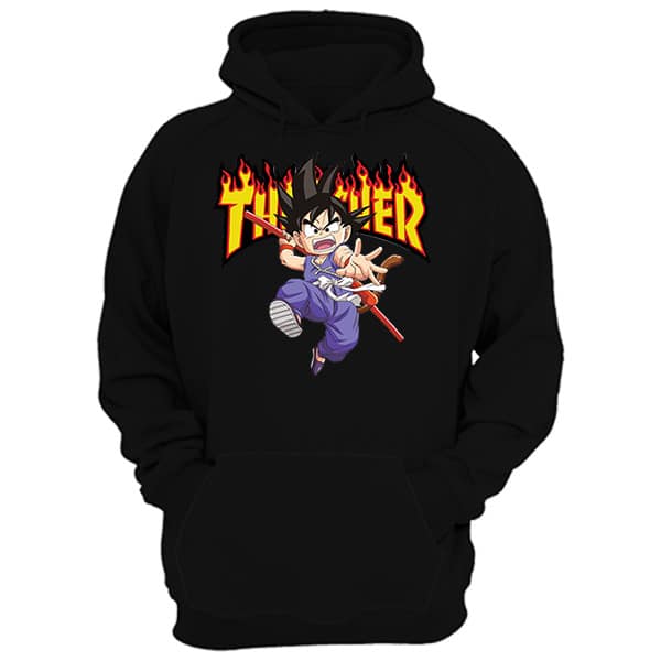 Thrasher Goku Jumping Hoodie