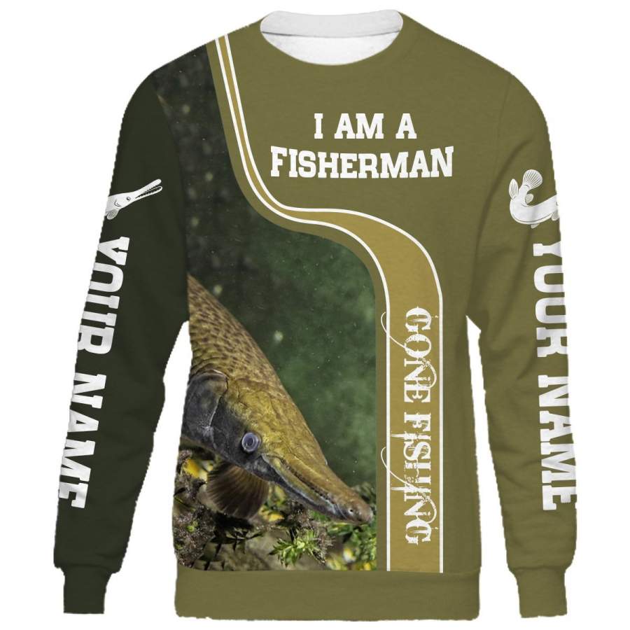 I am a fisher man Alligator gar fishing full printing shirt and hoodie – TATS57