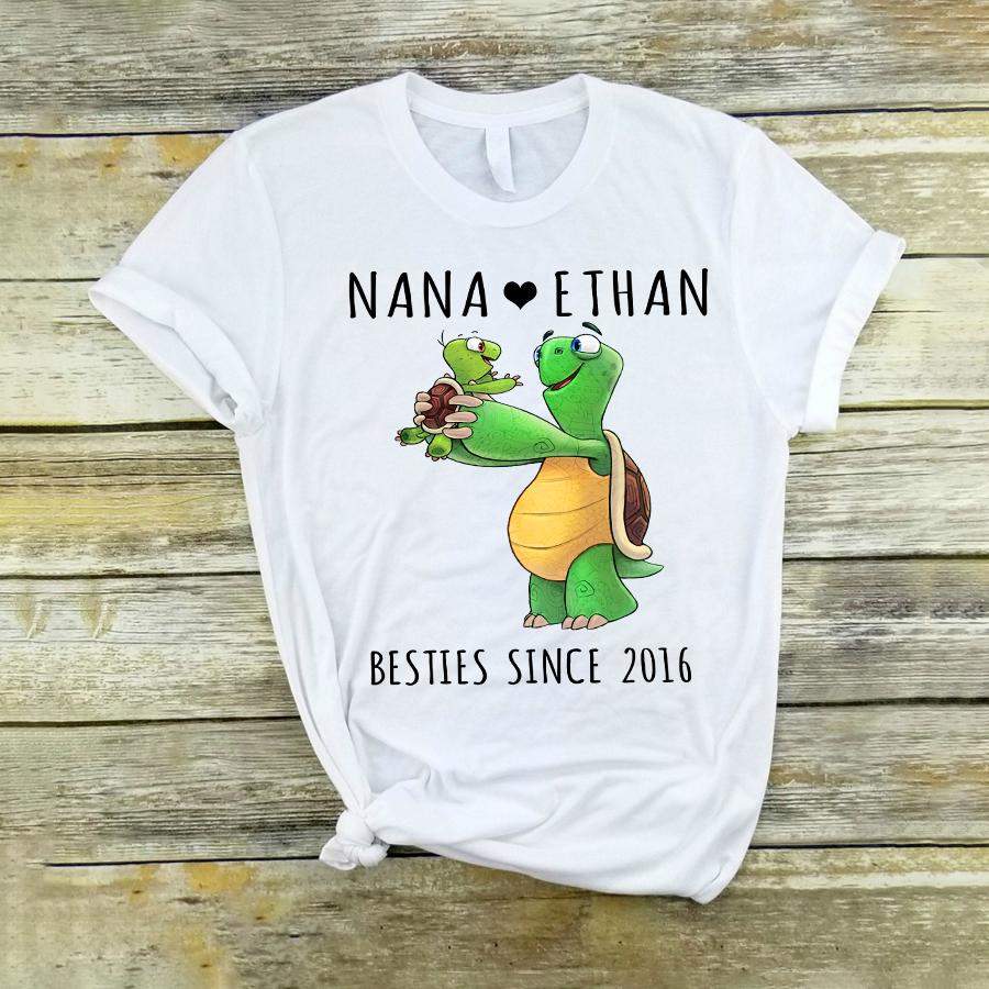 Personalized Nana And Grandkid, Custom Names Shirt