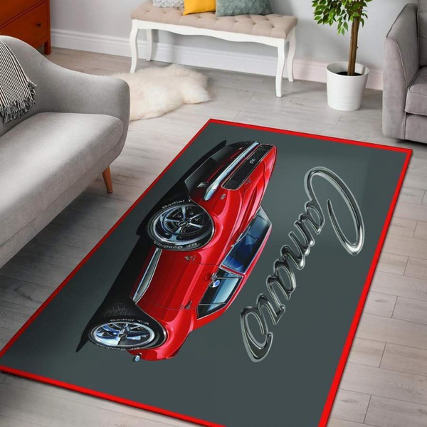 1967 Chevrolet Camaro SS Area Rug Gray