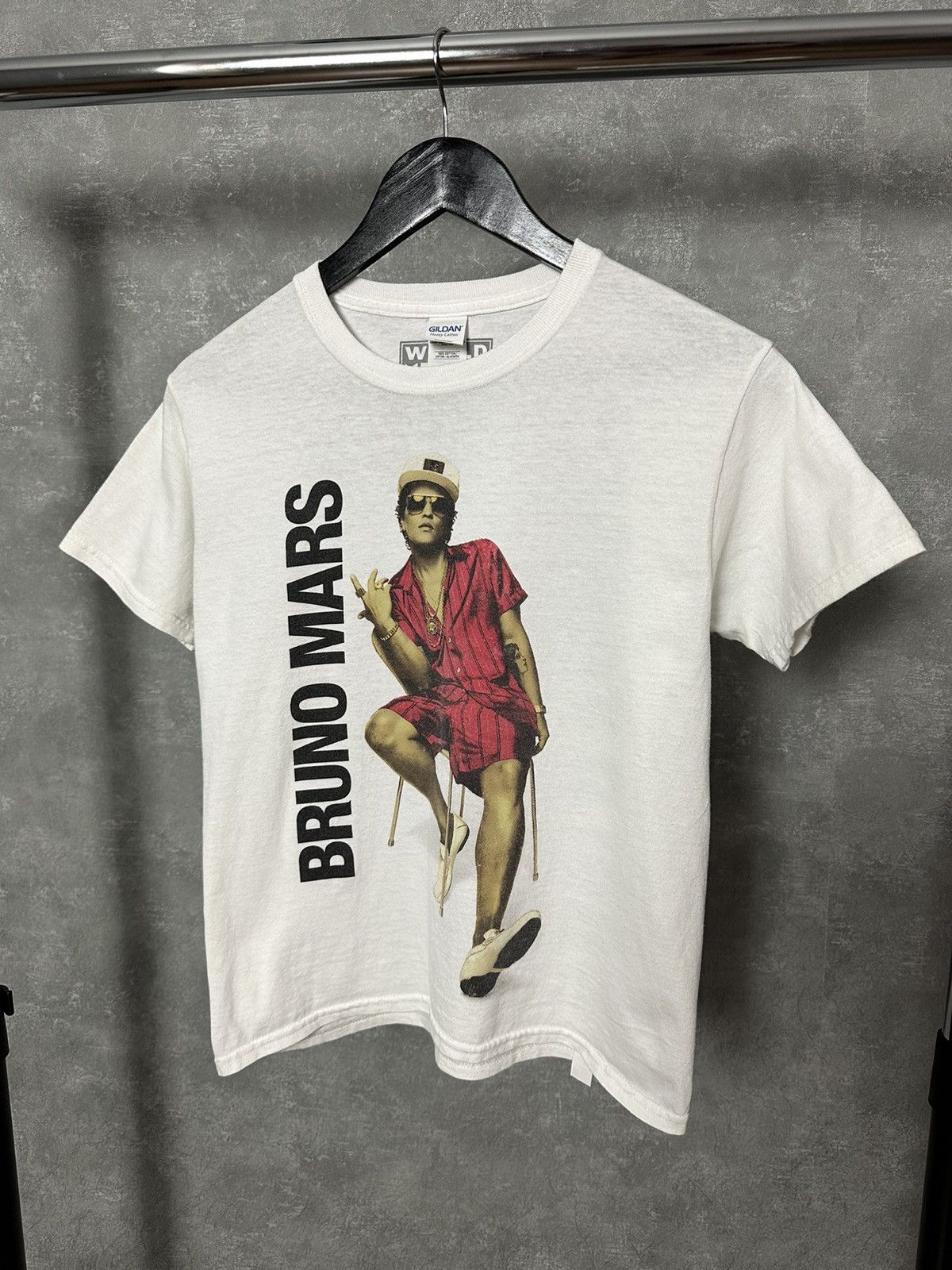 Bruno Mars World Tour 24K Magic White T shirt