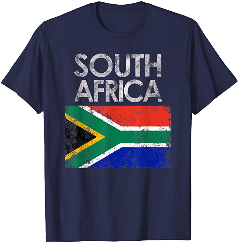 Vintage South Africa African Flag Pride Gift T-Shirt