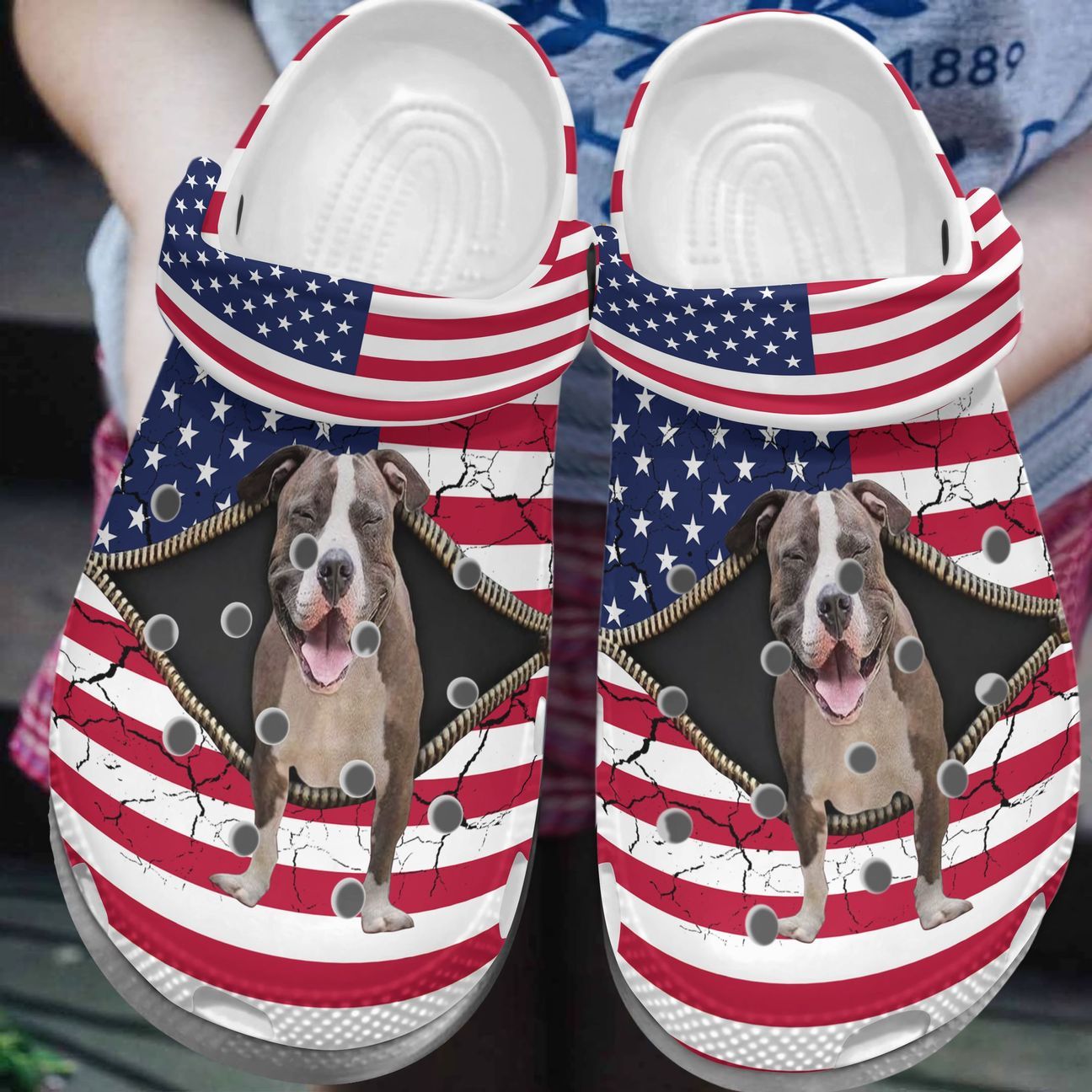 Pitbull Personalized Clog, Custom Name, Text, Color, Number Fashion Style For Women, Men, Kid, Print 3D I Love Pitbulls