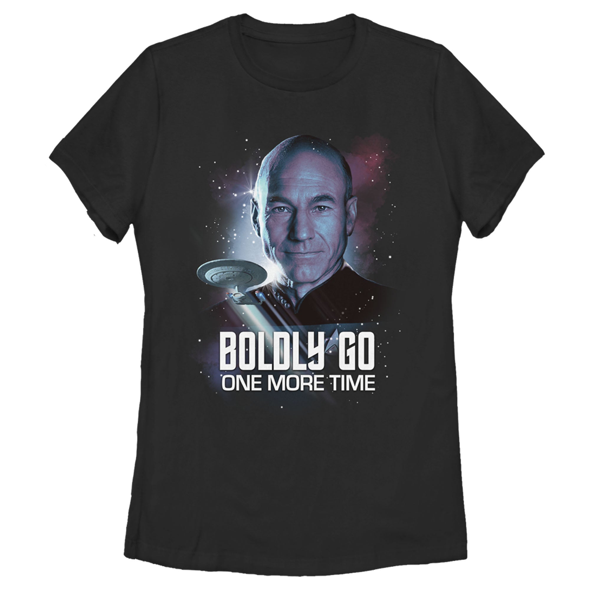 Women’S Star Trek: The Next Generation Captain Picard Boldly Go One More Time T-Shirt