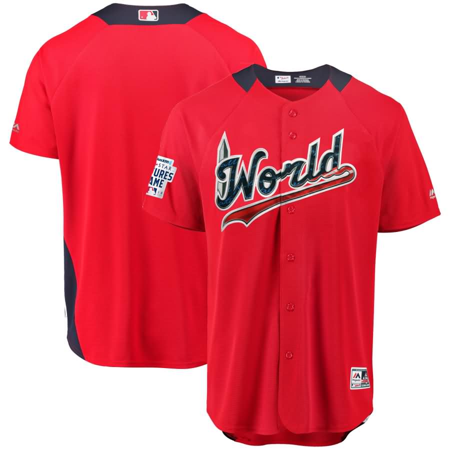 World Majestic 2018 MLB All-star Futures Game On-field Team Jersey – Scarlet