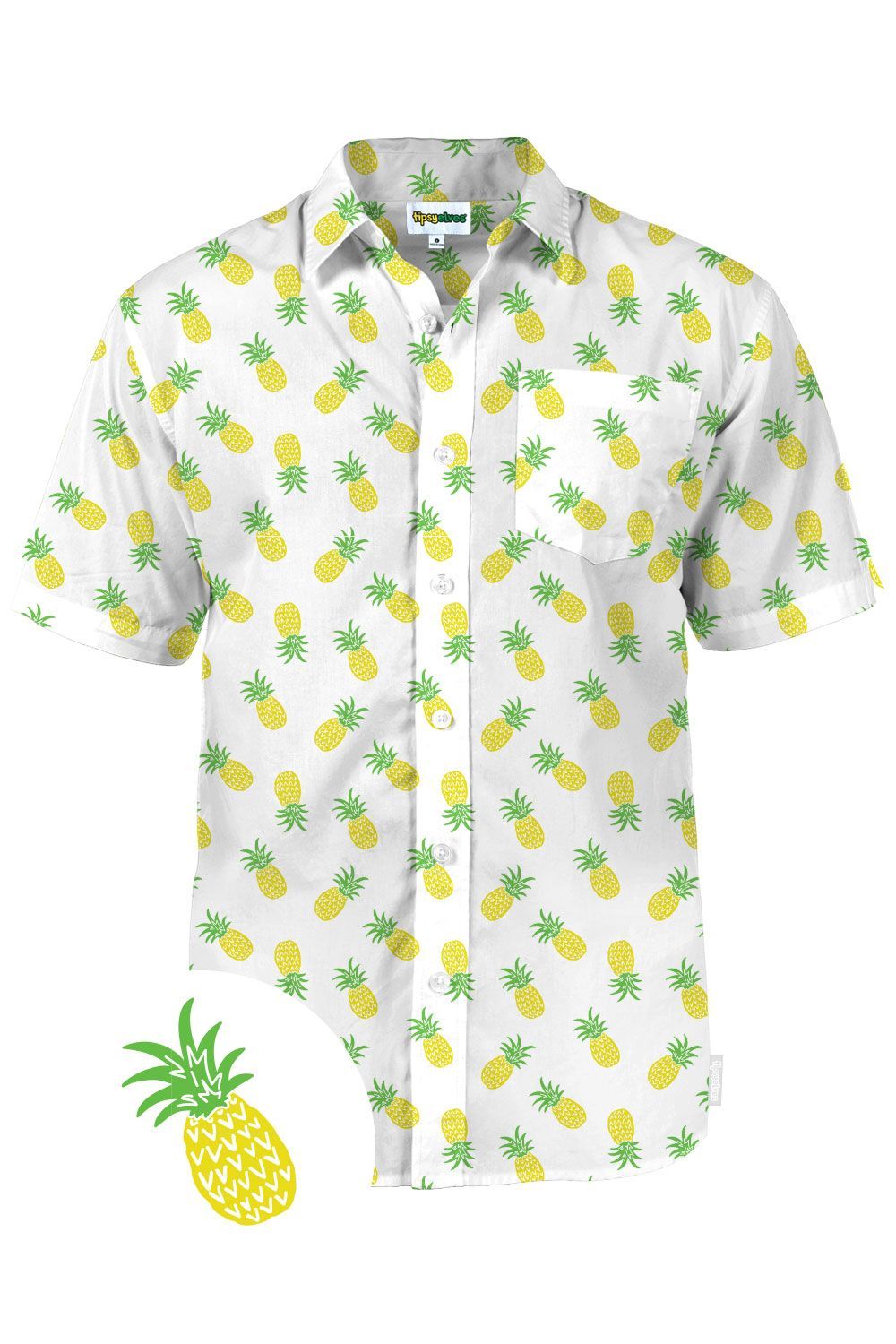 Pineapple White Amazing Design Hawaii Shirt Ha80957