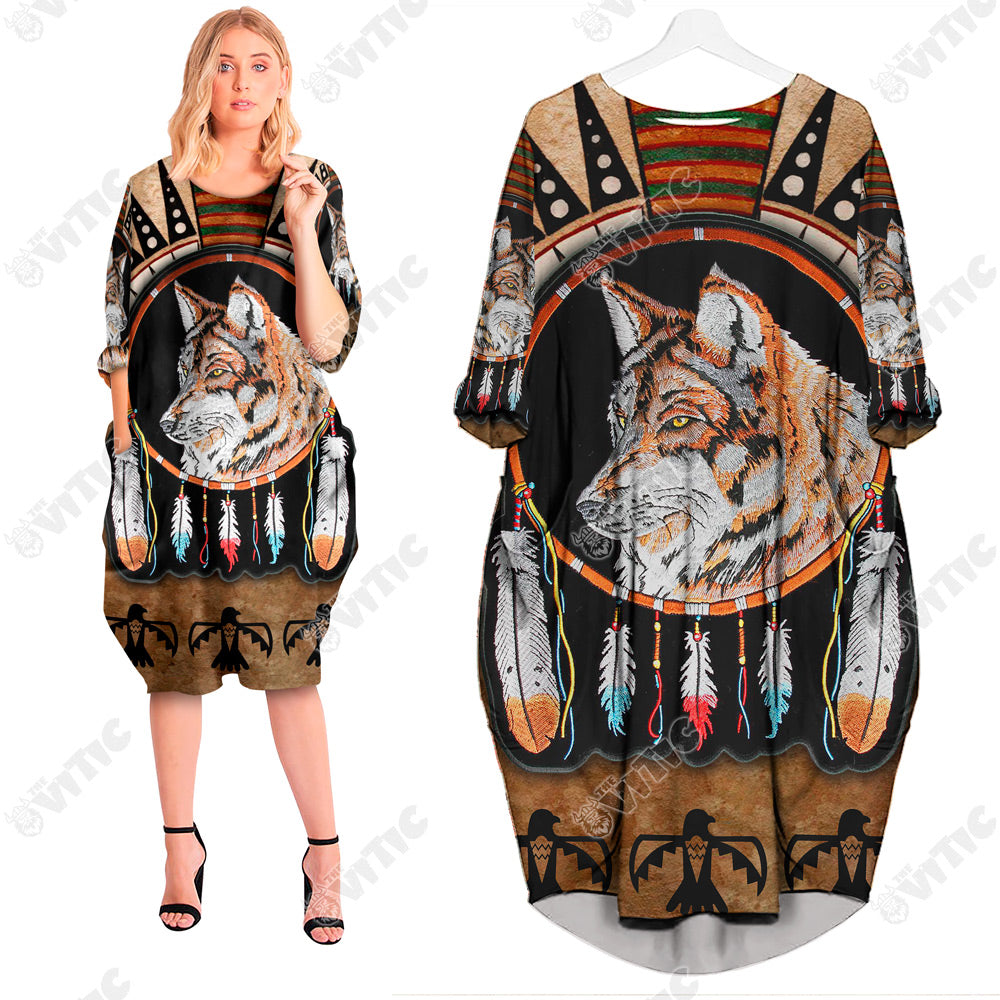 ViticStore™ Native American Wolf 3XL 3D All Over Printed Powerful Tiger Wolf King – Batwing