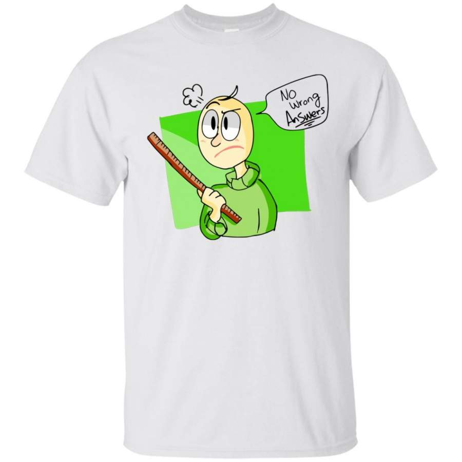 AGR Angry Baldi No Wrong Answers School Basics Education Shirt