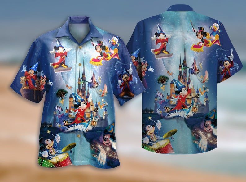 Love Mickey Mouse Hawaiian Beach Disney Summer Shirt Ha92315