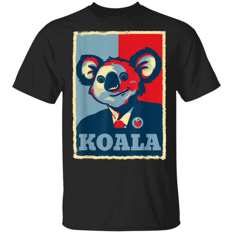 Funny Koala Bear Retro President Obama Tshirt Gift  Present