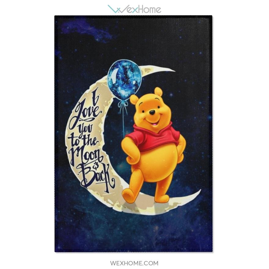 The Winnie Pooh Cartoon Area Rugs | Pooh Bear Cartoon I Love You To The Moon And Back