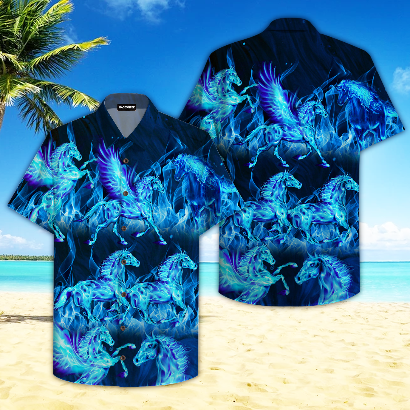 Thunder Water Horse Hawaii Shirt Unisex Adult Ha62885