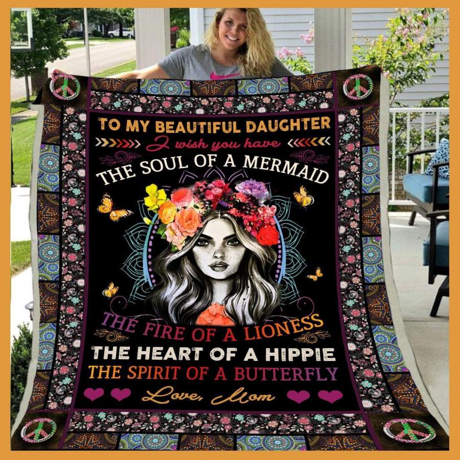 Blanket Gift For Daughter The Soul Of Mermaid