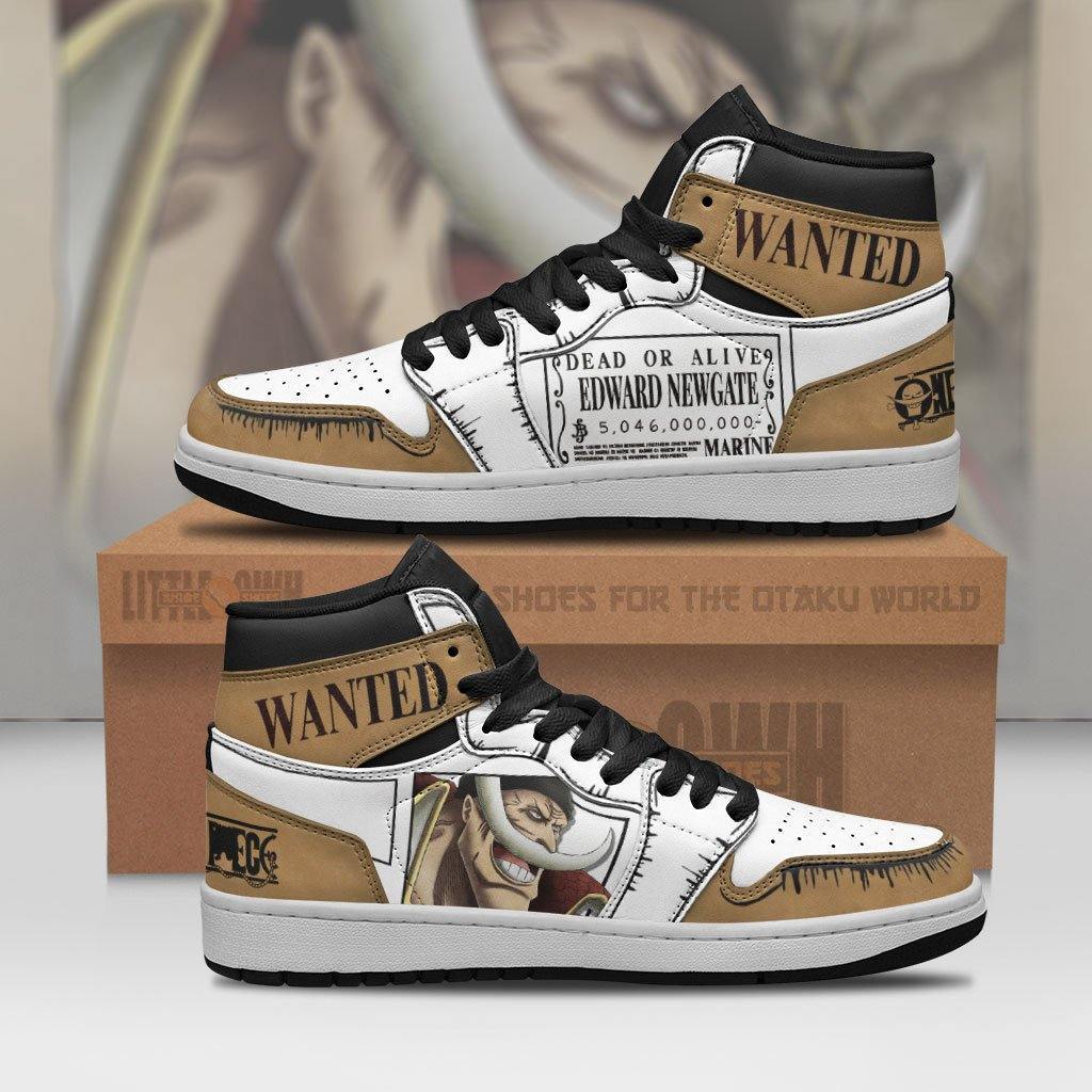 Whitebeard Edward Newgate Jd Sneakers Custom One Piece Anime Shoes