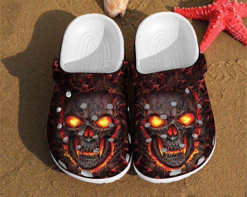 Skull Art Skull Rubber clog Shoes Comfy Footwear