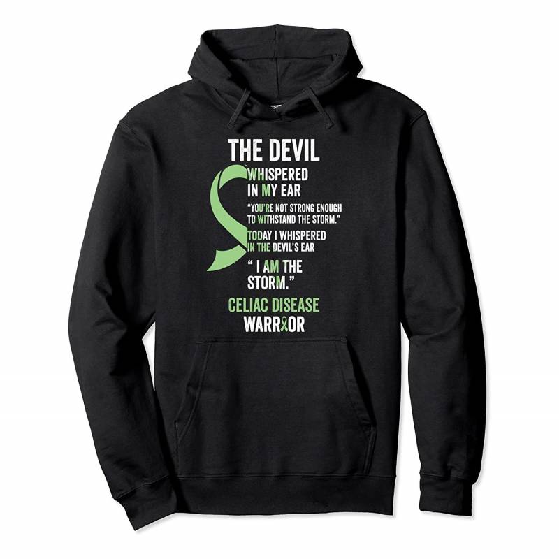 The Devil- Celiac Disease Support Ribbon Pullover Hoodie