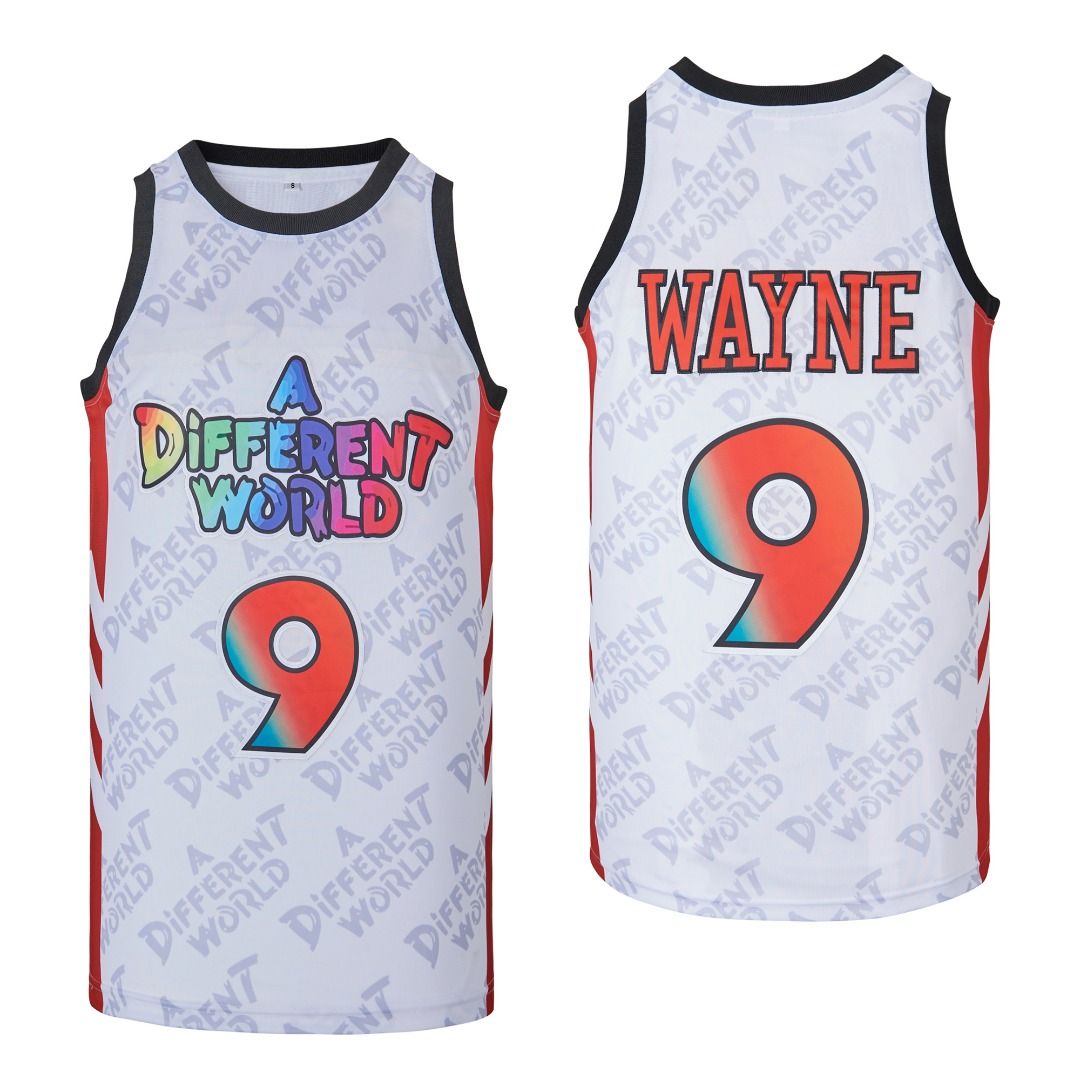 A Different World 90s Tv Dwayne Wayne NBA 2021 #9 White Basketball Jersey