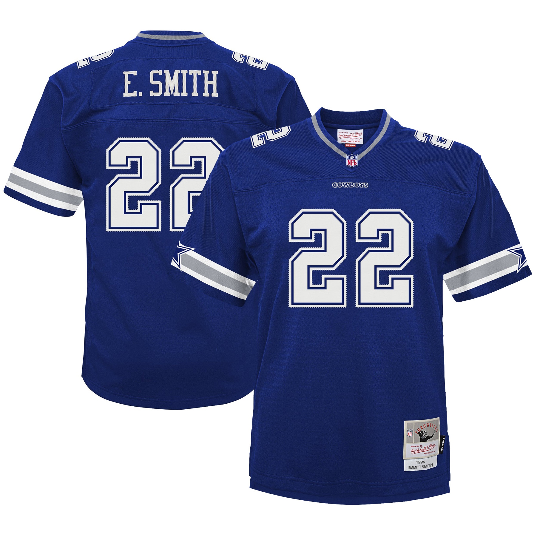 Youth Dallas Cowboys Emmitt Smith Mitchell & Ness Navy Retired Player Legacy Jersey