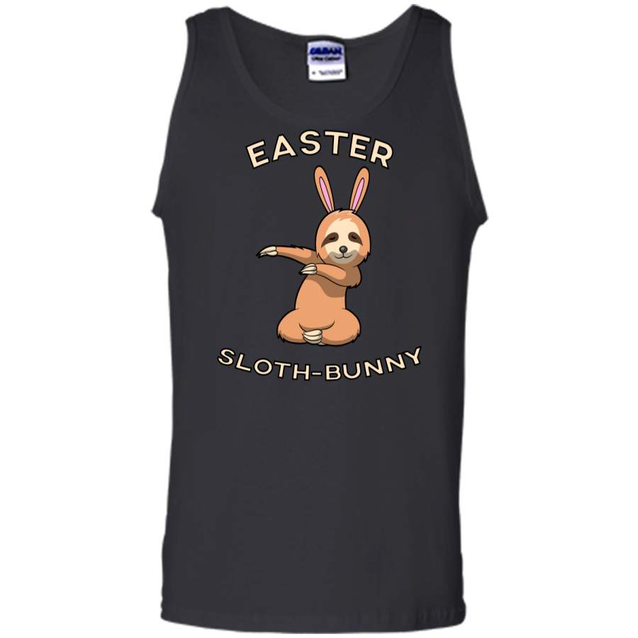 Dabbing Easter Bunny Shirt Boys Girls Sloth-Bunny T-shirt Tank Top