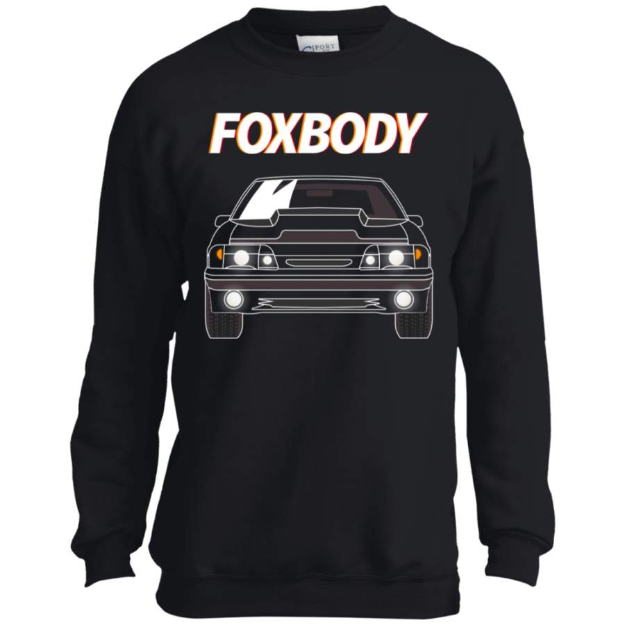 Foxbody Mustang 5.0 Youth Crewneck Sweatshirt