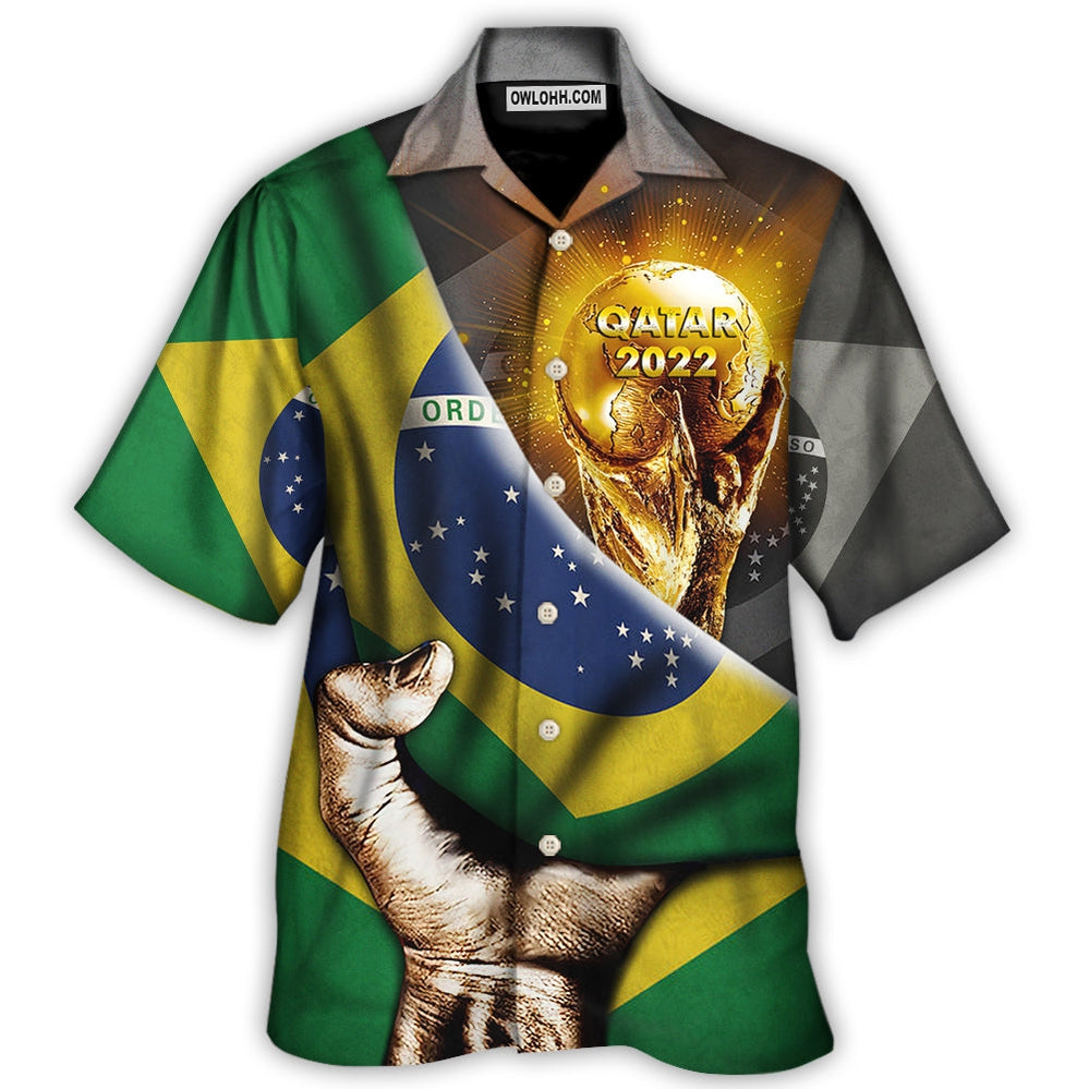 World Cup Qatar 2022 Brazil Will Be The Champion – Hawaiian Shirt  – Owl Ohh