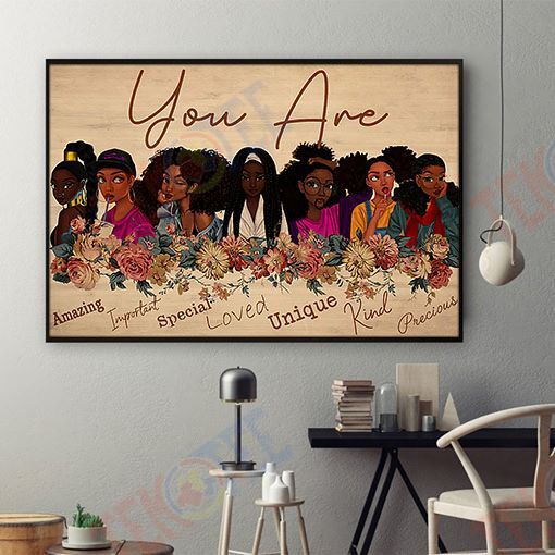 African Poster Vintage Brown Skin Poster Afro Girl Black Man Living Room Wall Artistic Digital Prints