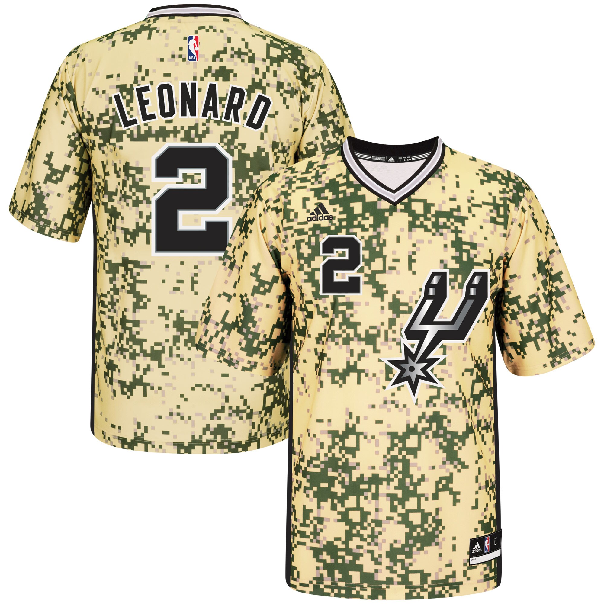 Kawhi Leonard San Antonio Spurs adidas Pride Jersey – Camo