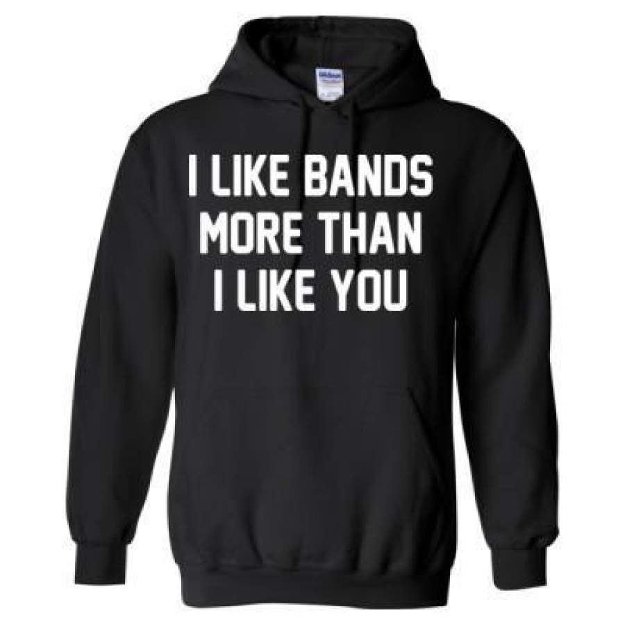 AGR I Like Bands More Than I Like You – Heavy Blend™ Hooded Sweatshirt