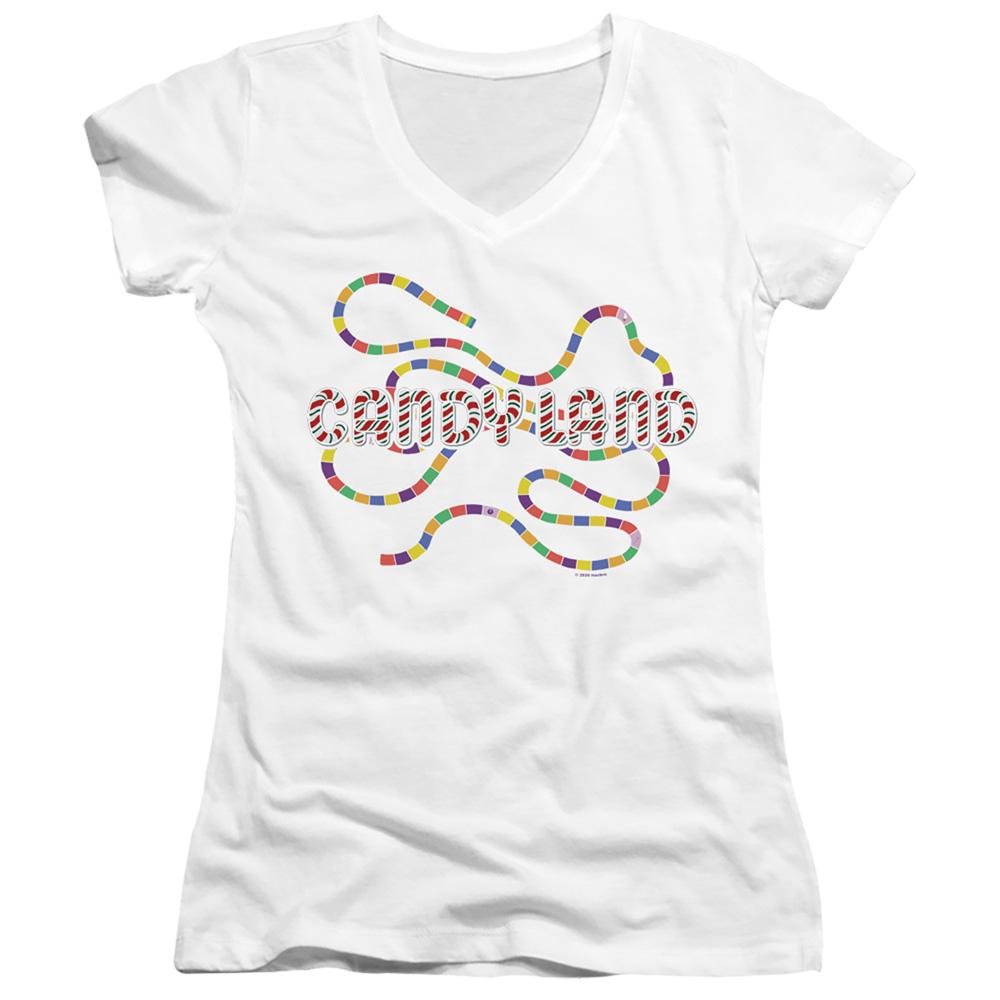 Candy Land Board – Juniors V-Neck T-Shirt