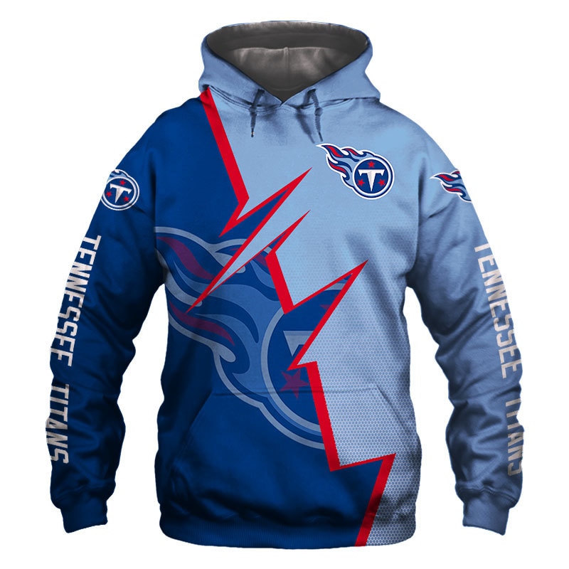 Tennessee Titans Hoodie Zigzag Graphic Sweatshirt Pullover Gift For Fans