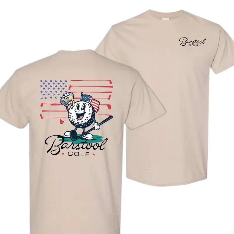 Barsto0l Golf 4th of July Vintage Beer Shirt for Men, Style Casual Tee, Menswear Top, Crewneck