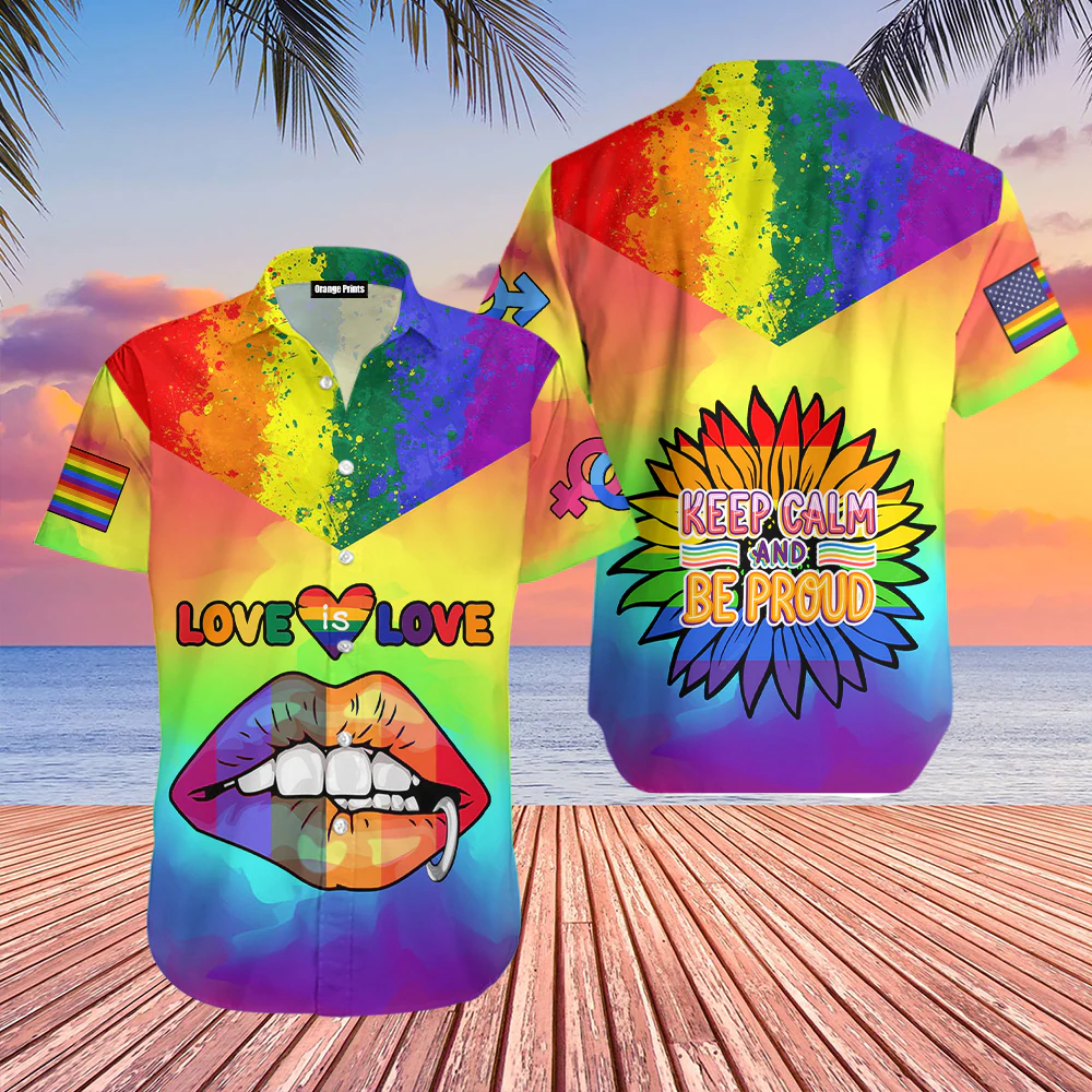 Lgbt Love Is Hawaii Lesbian Gay Shirt Ha75103