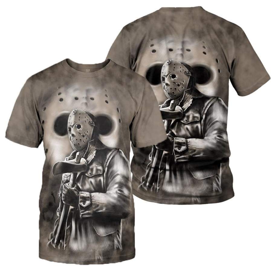 3D All Over Printed Jason Voorhees Friday The 13th Clothes