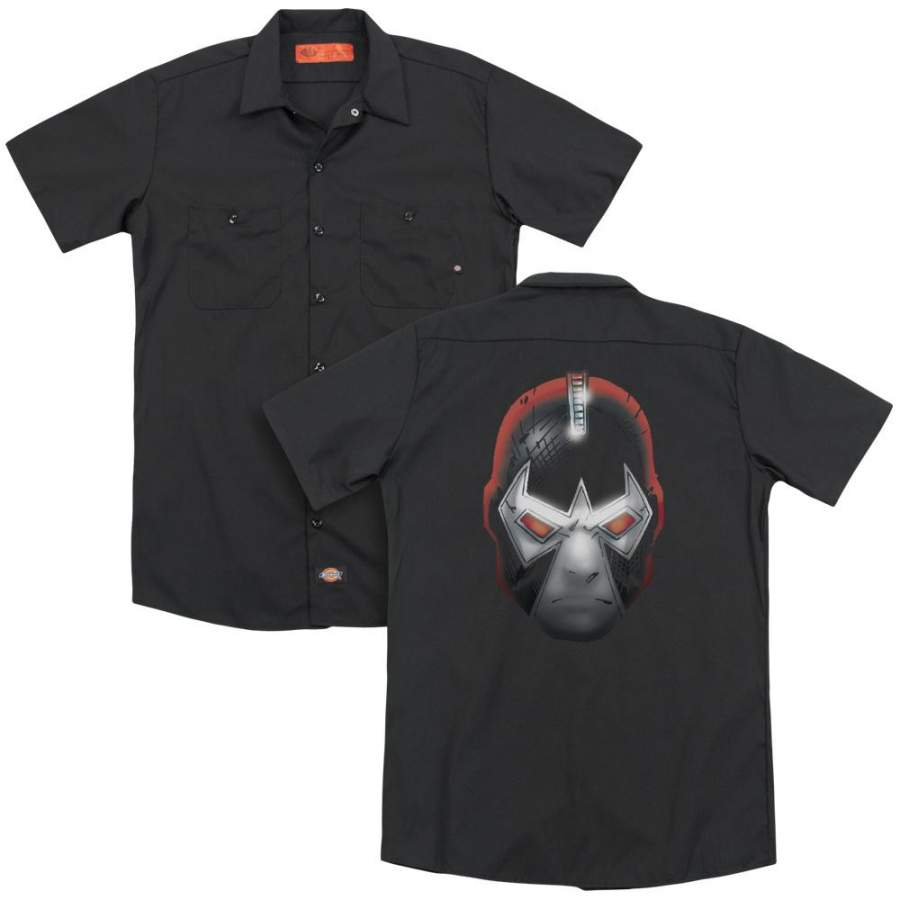 Batman – Bane Head (Back Print) Adult Work Shirt