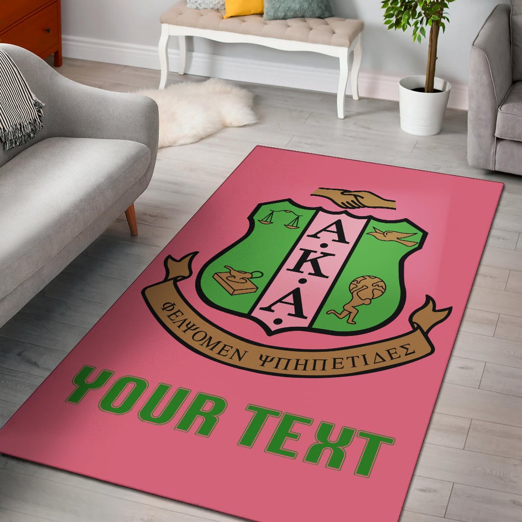 Wonderprint Area Rug Personalized Alpha Kappa Alpha Area Rug Classic Lt10