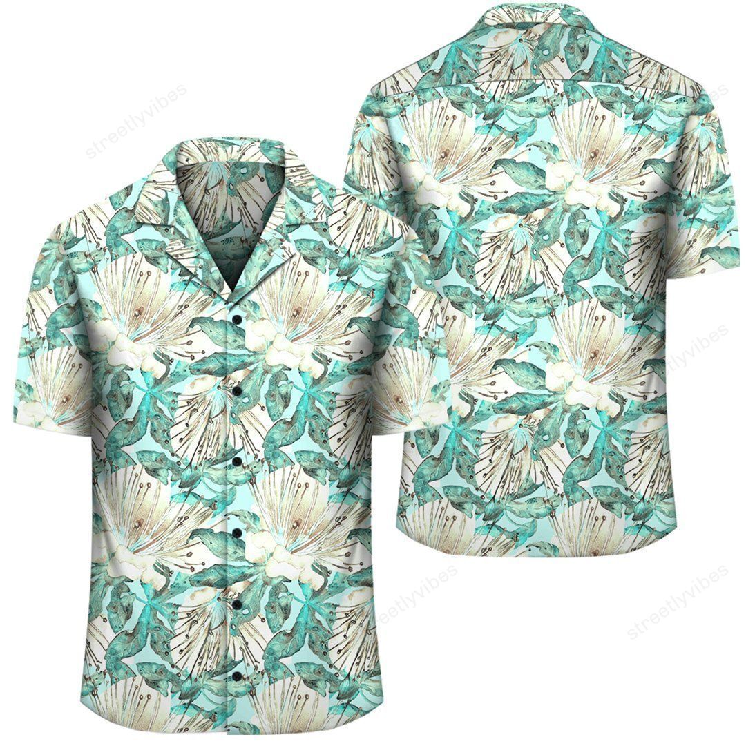 Hawaiian Tropical Blue Shirt Ah Ha53381