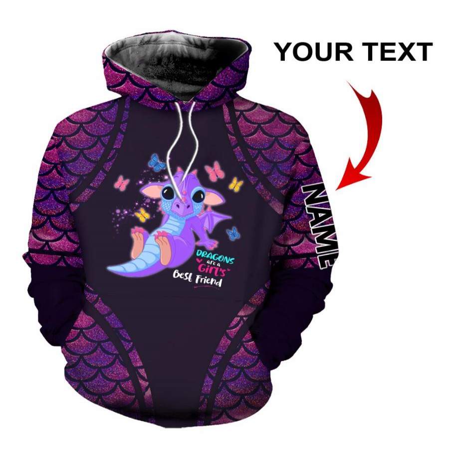 Dragon Are A Girls Best Friend Personalized Unisex Hoodie