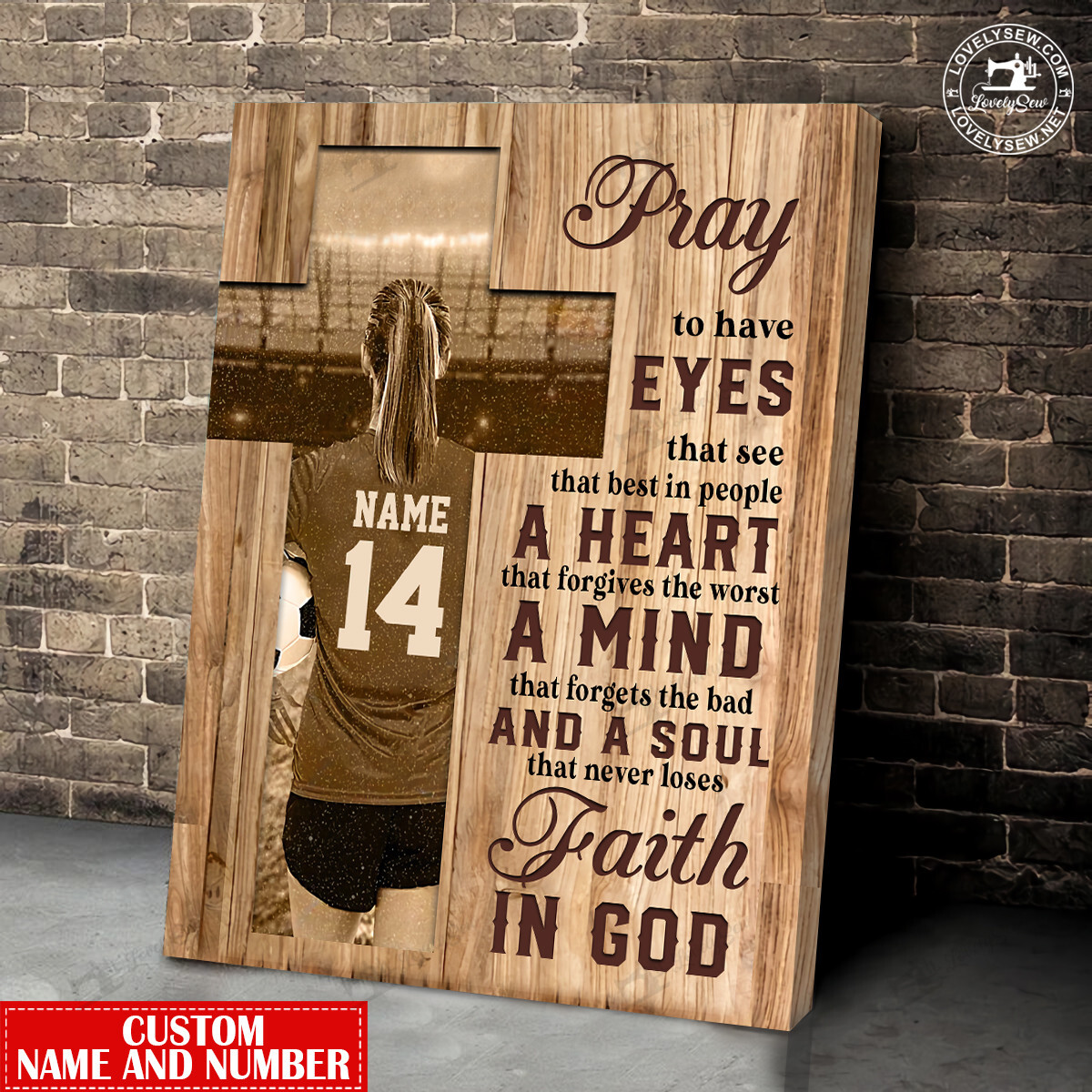 Gift For Soccer Lovers-Faith In God Personalized Poster & Matte Canvas Trk21121702-Trd21121702