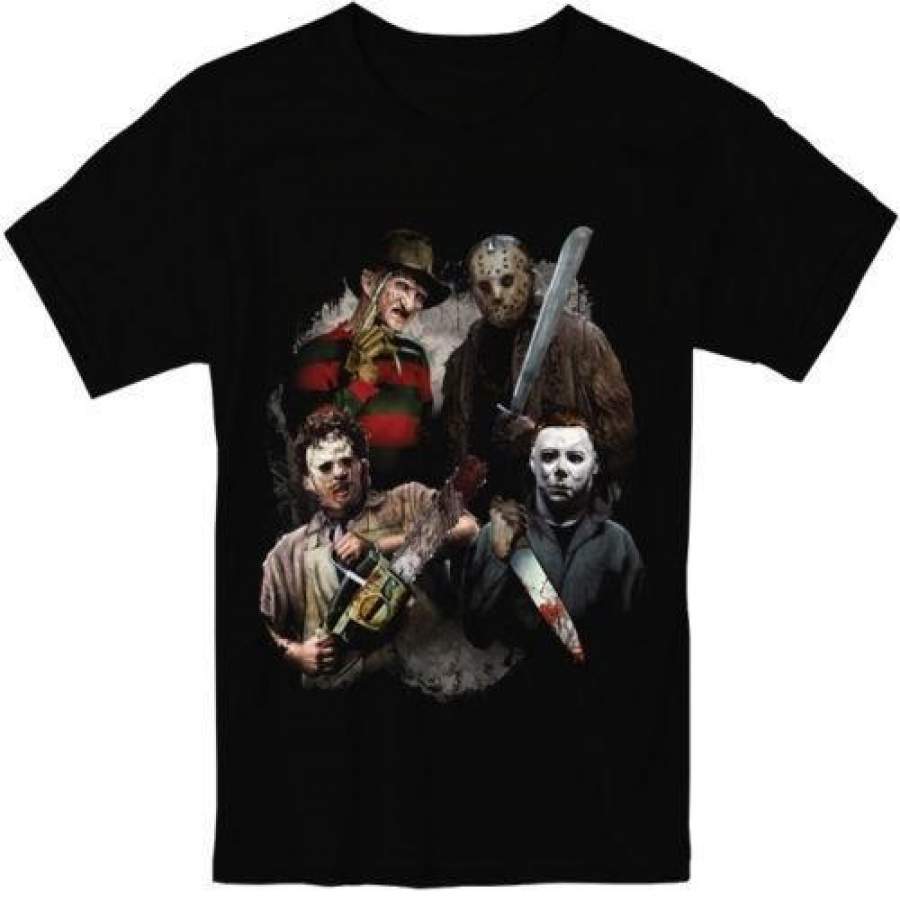 Michael Myers Jason Voorhees Freddy Krueger Leatherface Men’s T-shirt