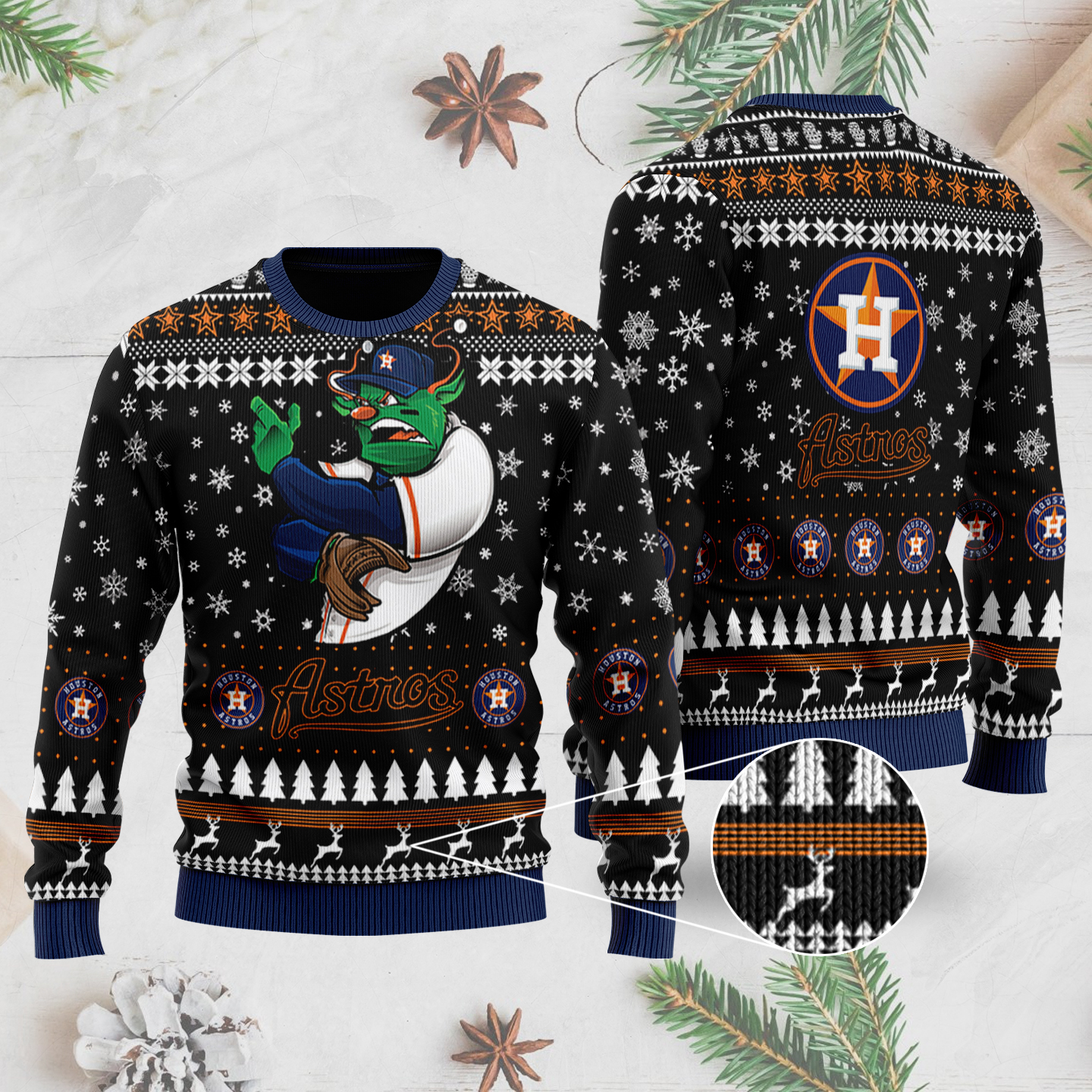 Houston Astros Gift For Fan Ugly Wool Sweater Christmas