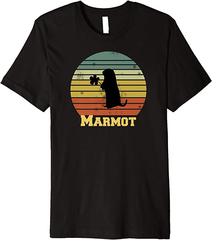 Vintage Marmot Shirt Sunset for Men Women Kids Premium T-Shirt