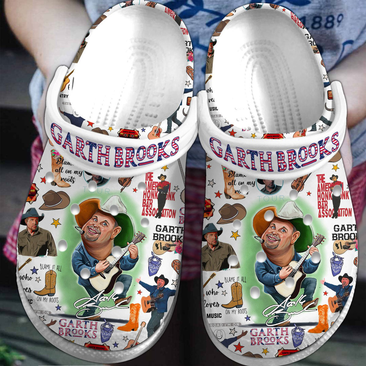 Garth Brooks Music Crocss Clogs For Men Women And Kid Crs-Gbr-Hd-1104D1